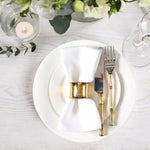 Serviettes de table blanches en coton - Vignette | Cotoneo