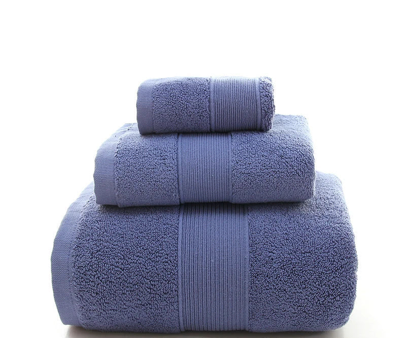 Ensemble de serviettes de bain bleu