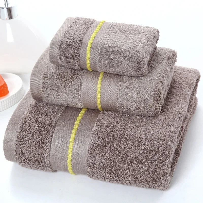 Ensemble de serviettes de bain luxueuse marron
