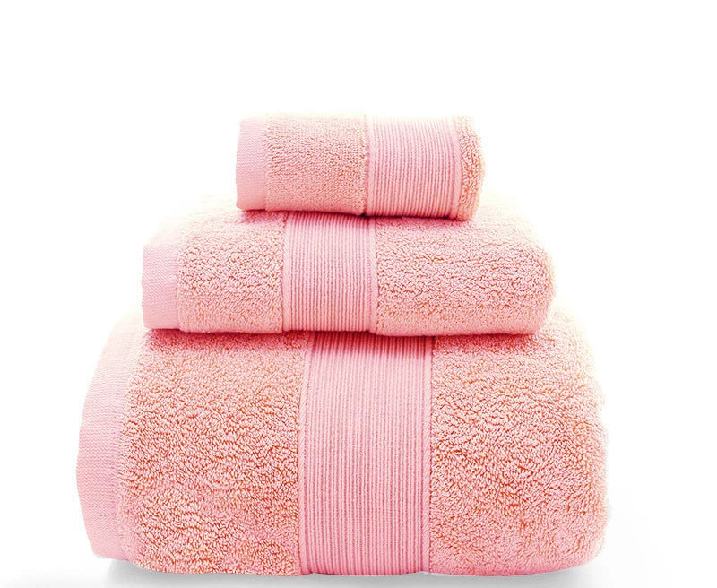 Ensemble de serviettes de bain rose