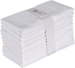 Serviettes de table blanches en coton - Vignette | Cotoneo