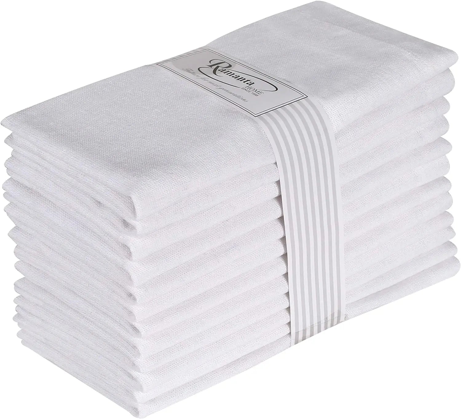 Lot de 12 Serviettes de Table 100 % Coton