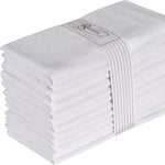 Serviettes de table blanches en coton - Vignette | Cotoneo