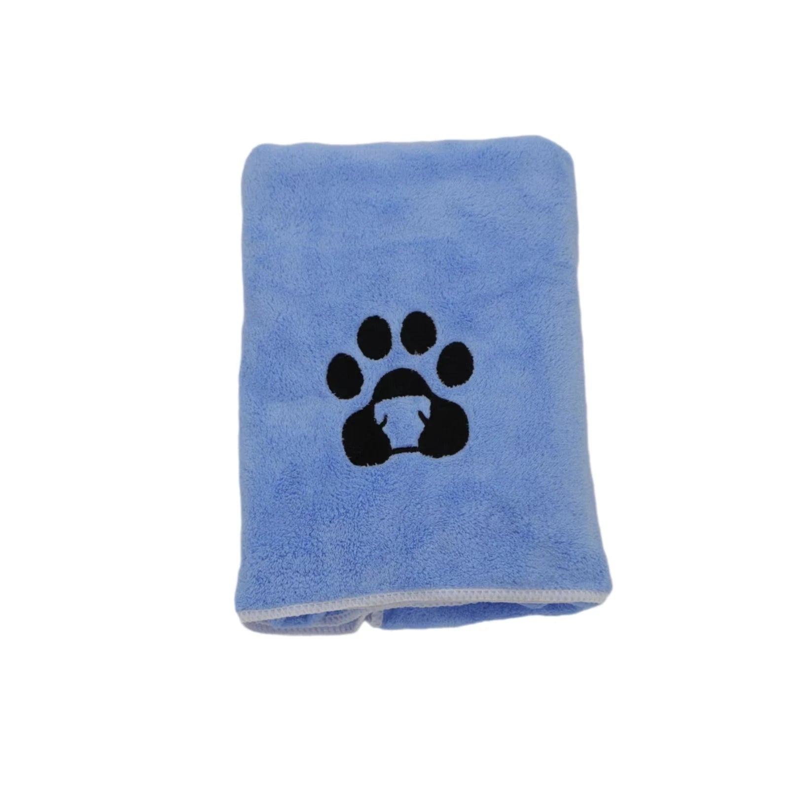 Petite serviette pour animaux bleu ciel