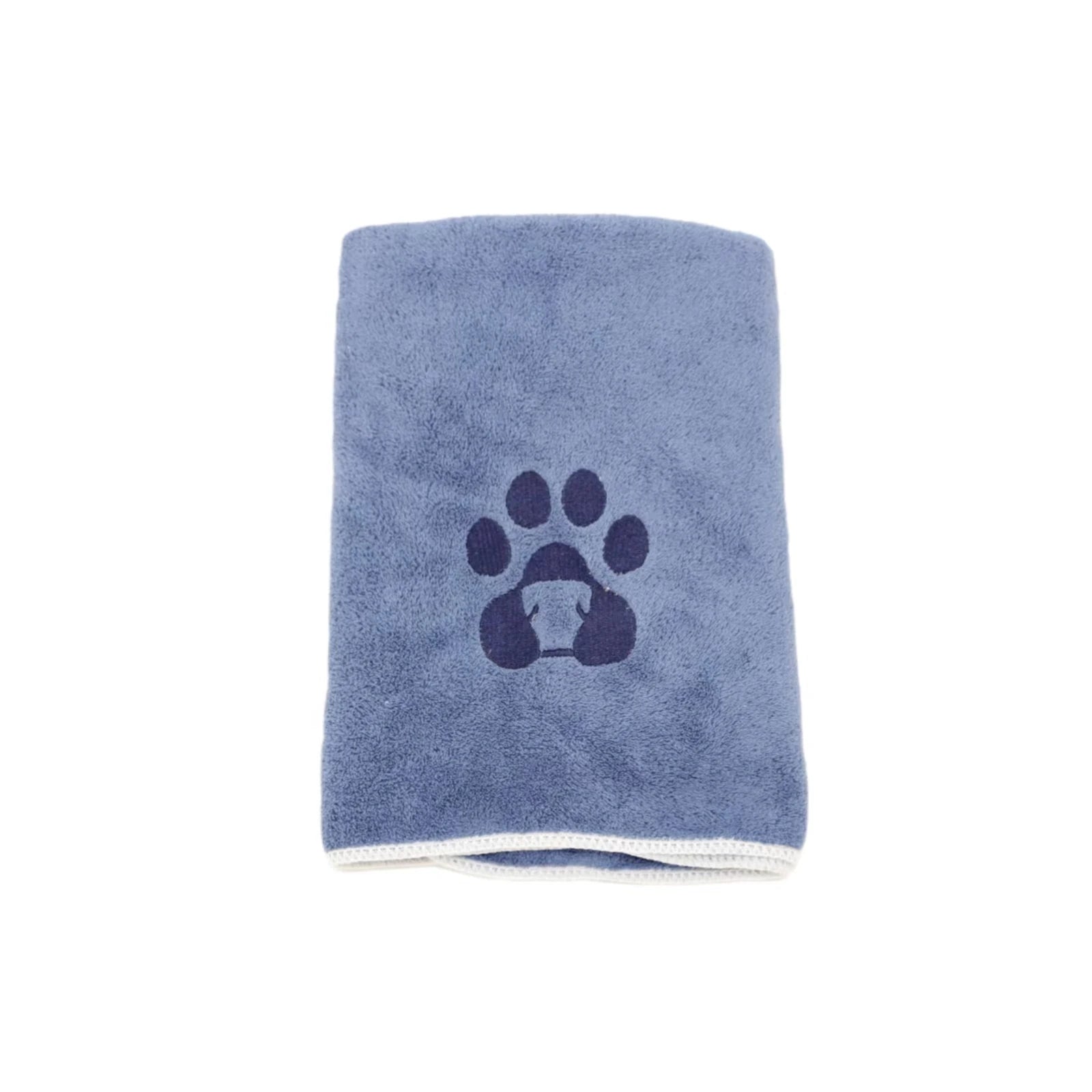 Petite serviette pour animaux bleu encre