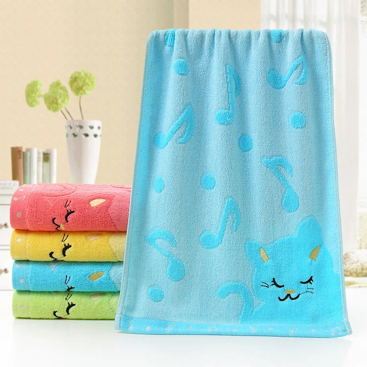 Serviette Confortable en Fibre de Bambou bleu