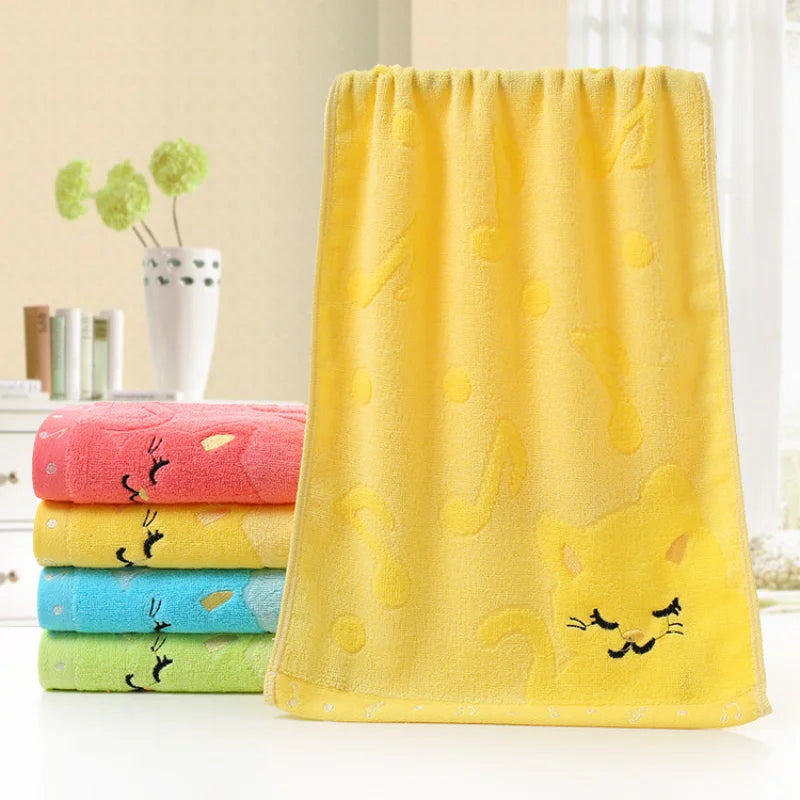 Serviette Confortable en Fibre de Bambou jaune