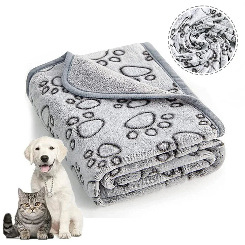 Serviette Douce et Moelleuse pour Animaux grise