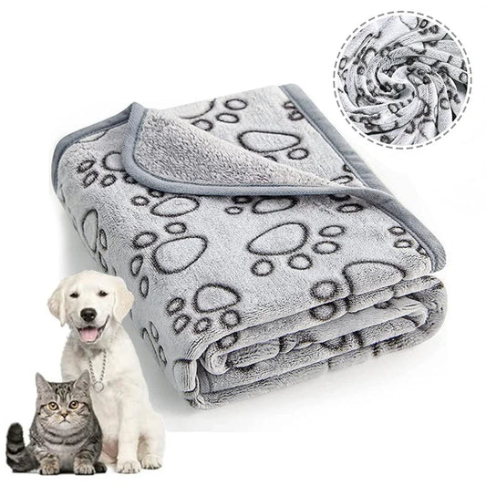 Serviette Douce et Moelleuse pour Animaux grise