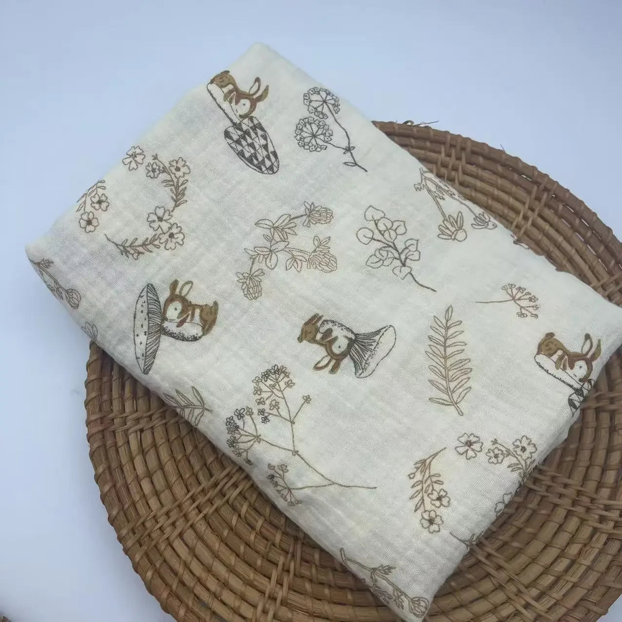 Serviette d'emmaillotage pour bébé lapin