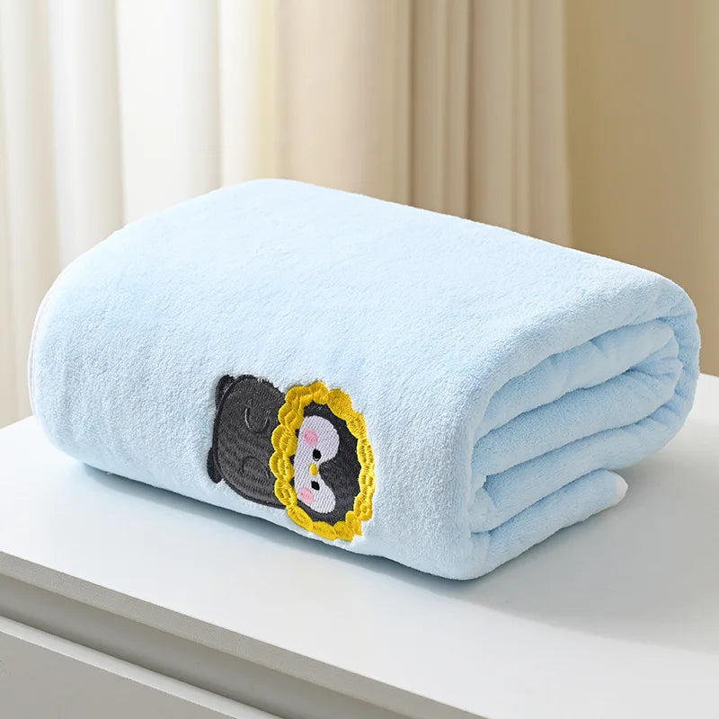 Serviette de Bain pour Bébé bleu