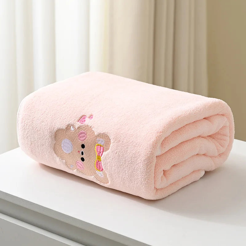 Serviette de Bain pour Bébé rose