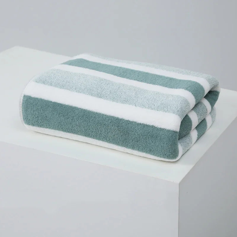 Serviette de bain épaisse verte