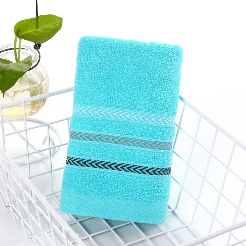Serviette de bain éponge C bleu