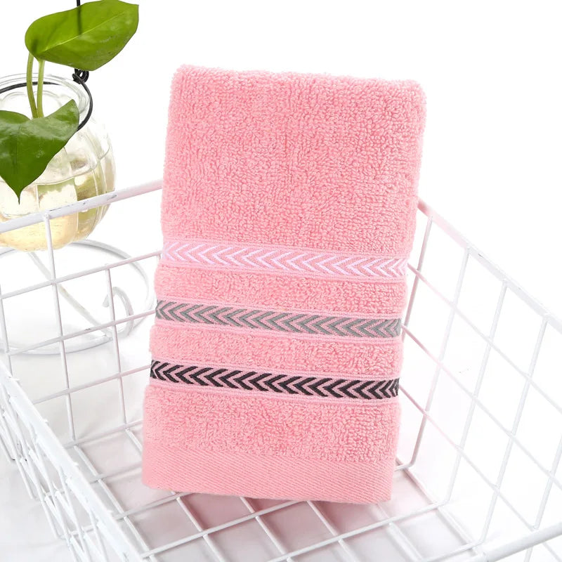 Serviette de bain éponge C rose