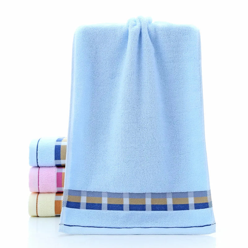 Serviette de bain éponge bleu