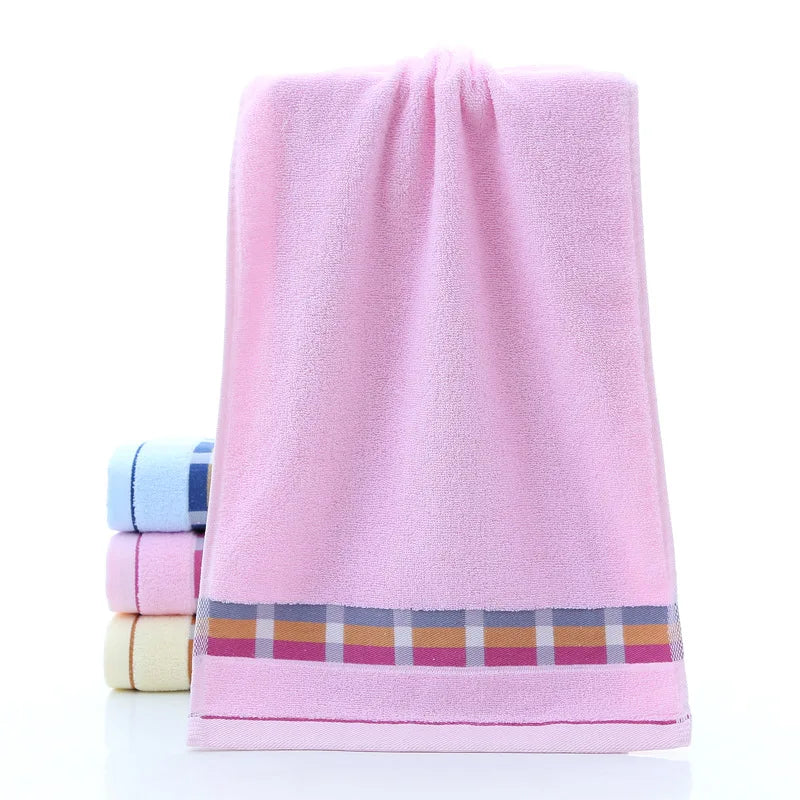 Serviette de bain éponge rose