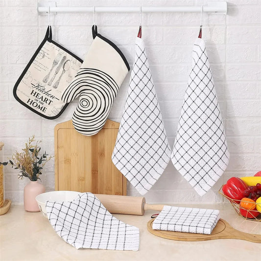 Serviette de cuisine à carreaux