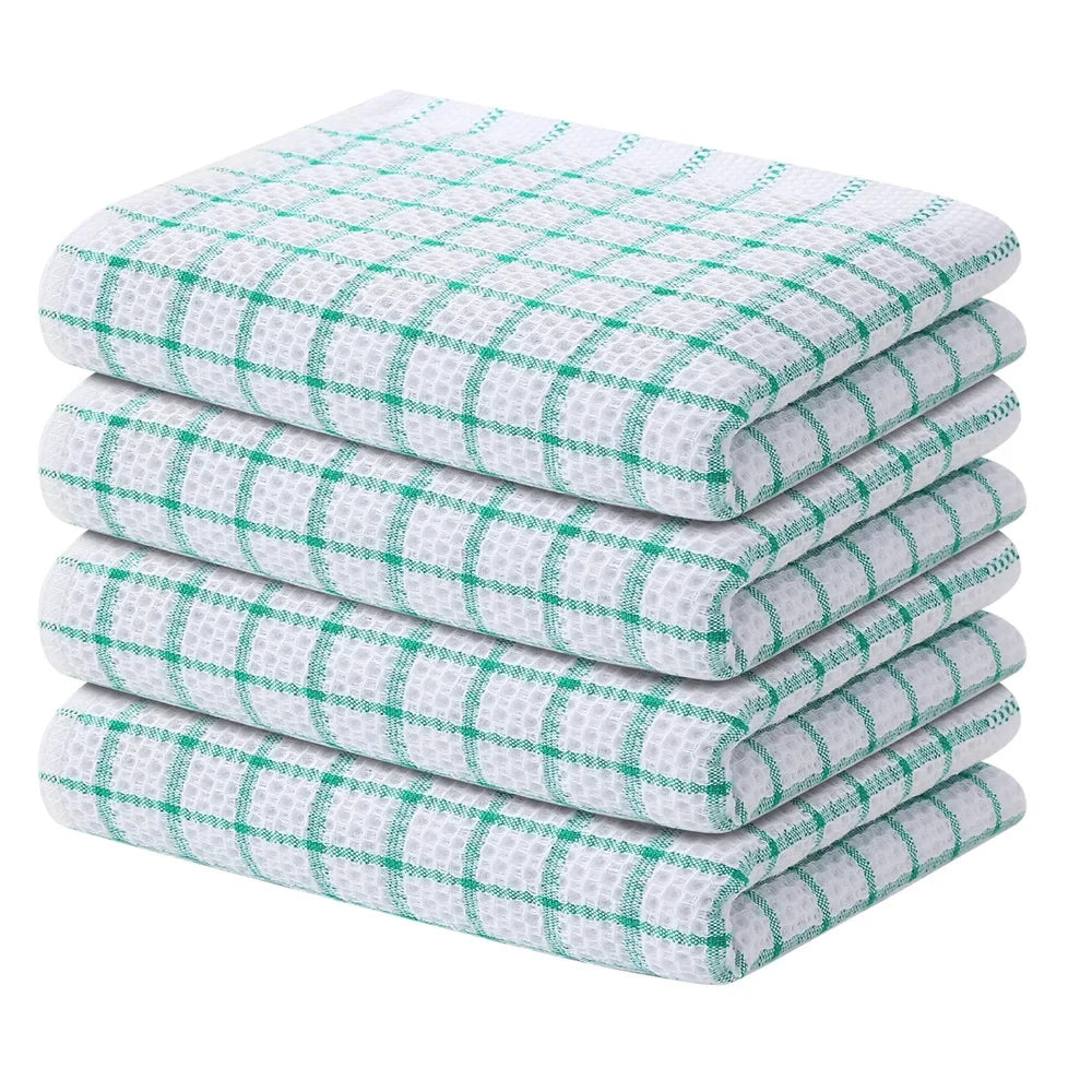 Serviette de cuisine à carreaux 4pcs 