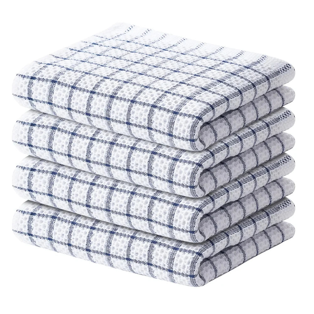 Serviette de cuisine à carreaux 4pcs 2