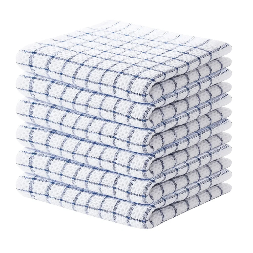 Serviette de cuisine à carreaux 6pcs 2