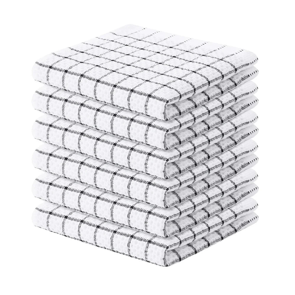 Serviette de cuisine à carreaux 6pcs 3