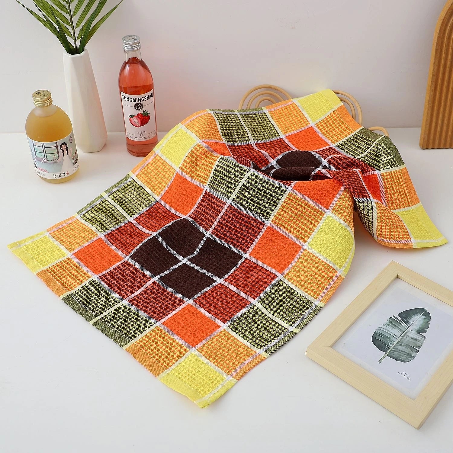 Serviette de nettoyage, de cuisine orange