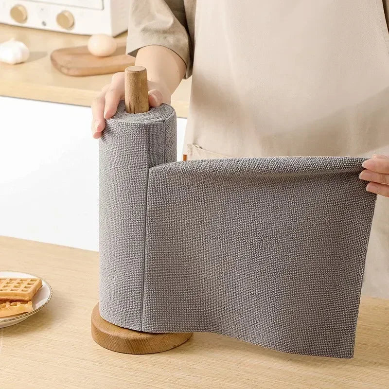 Serviette de nettoyage réutilisable grise