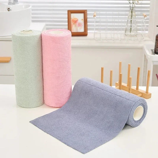Serviette de nettoyage réutilisable verte