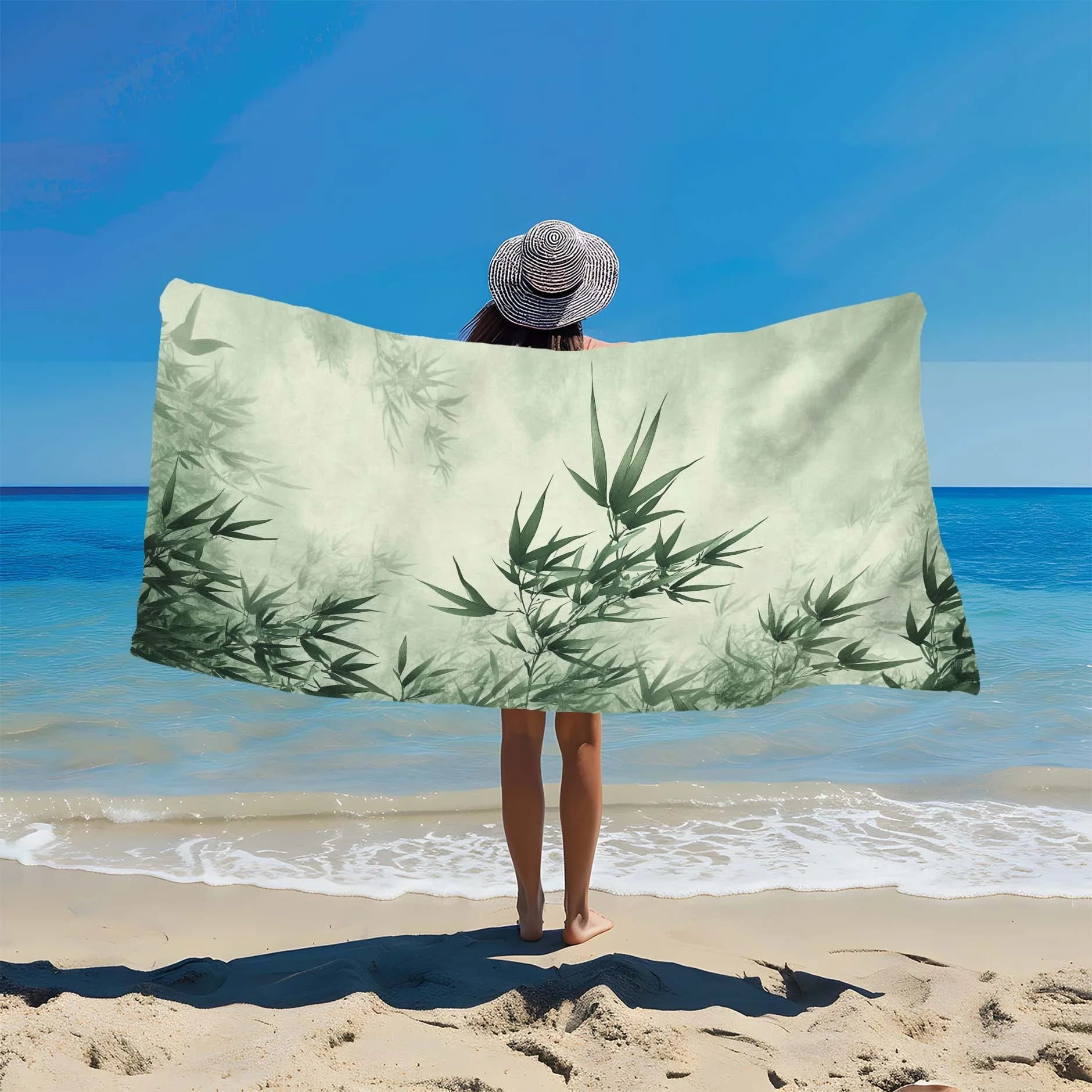 Serviette de plage bambou