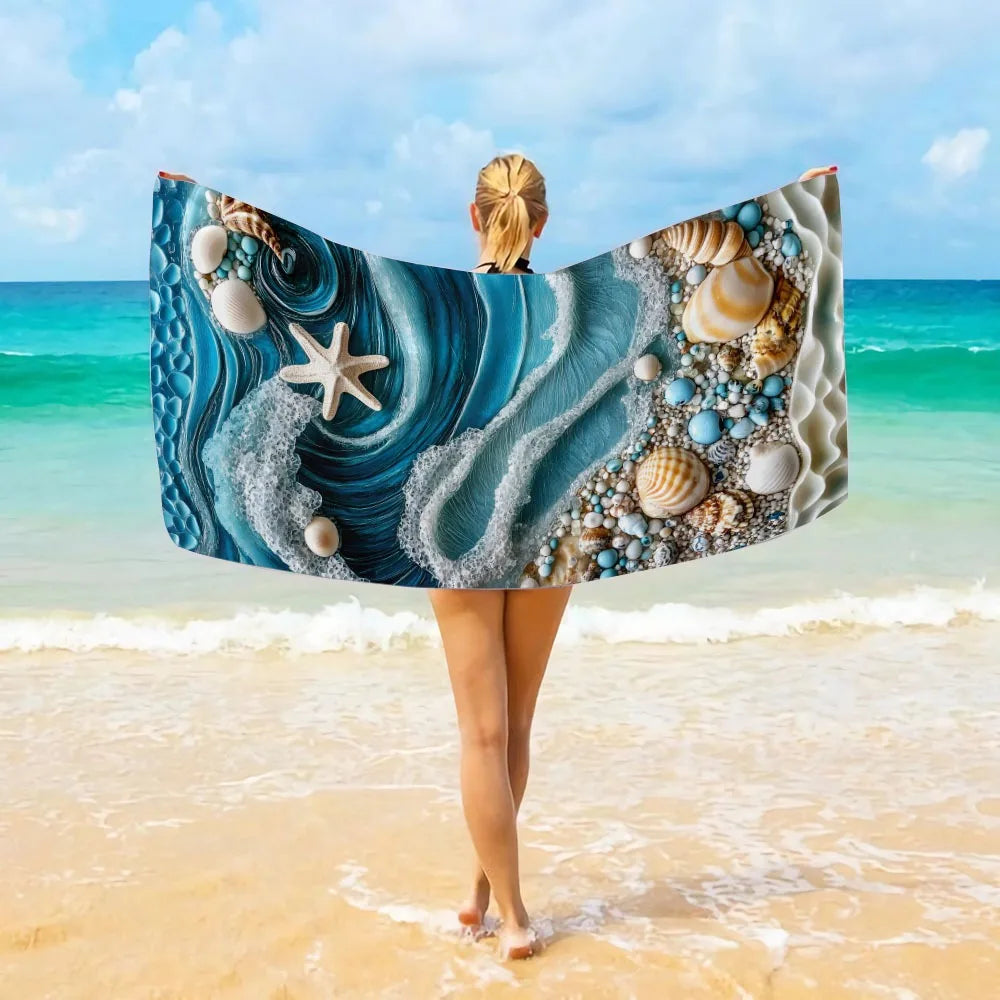 Serviette de plage océan