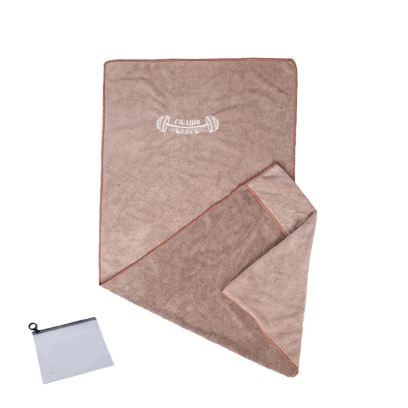 Serviette de sport microfibre café