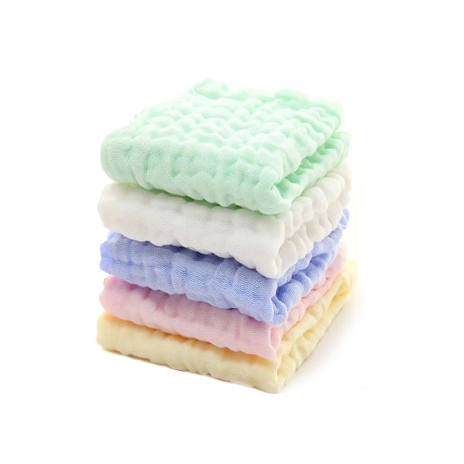 Serviette de toilette pour bébé mix de couleurs 5 pcs