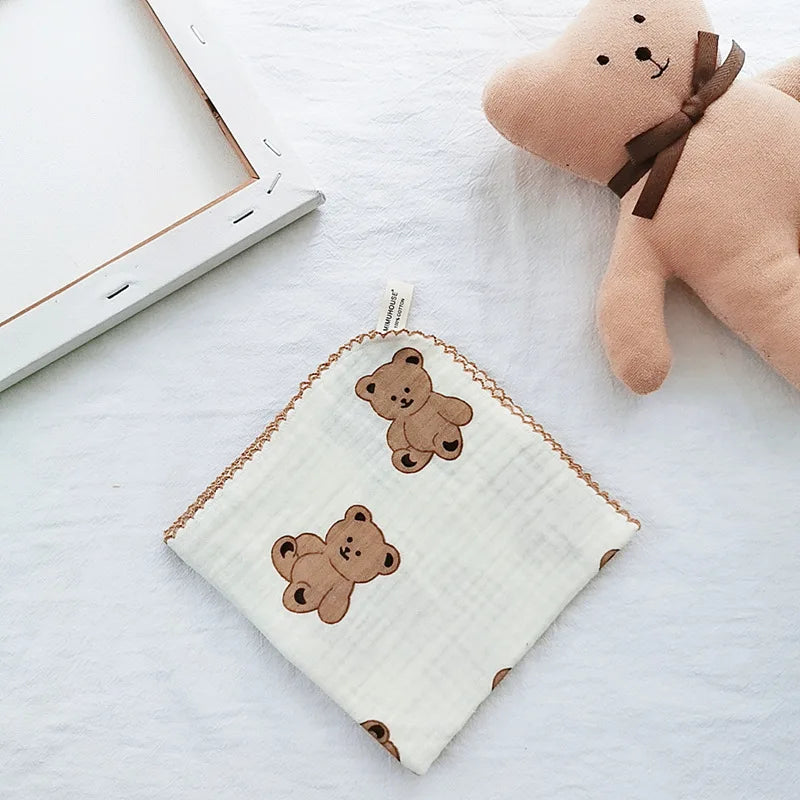 Serviette de visage bébé, bébé ours