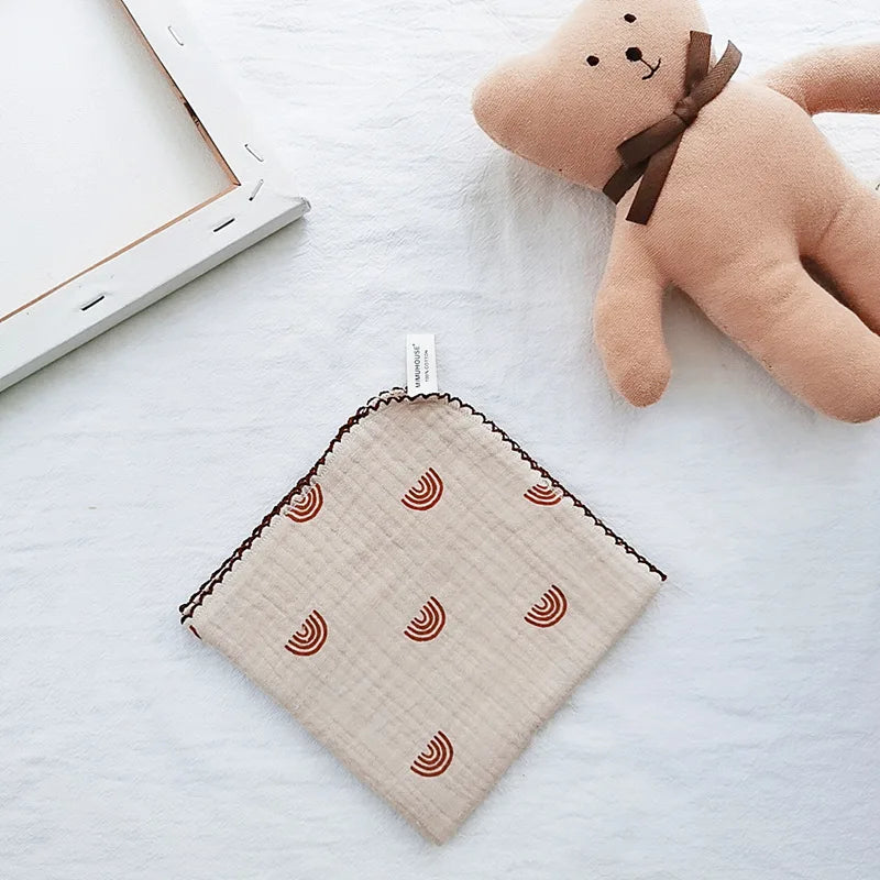 Serviette de visage bébé arc en ciel 1 couleur