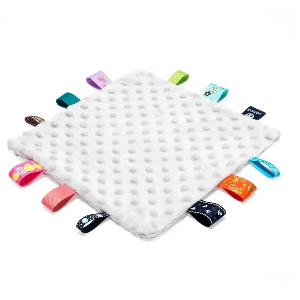 Serviette doudou pour bébé gris