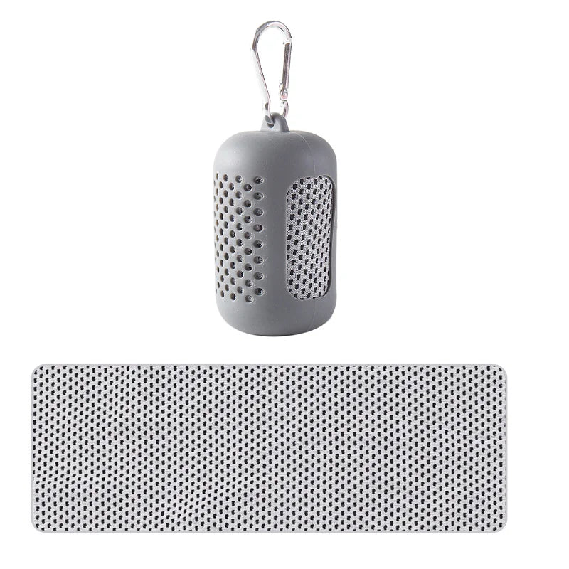 Serviette froide circulaire gris clair