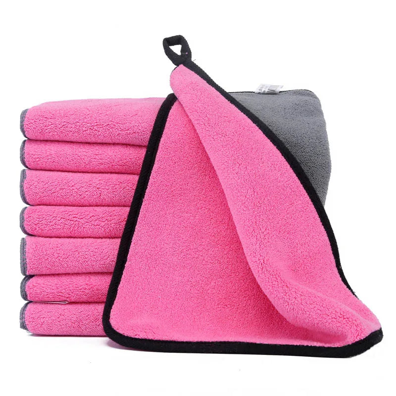Serviette de bain pour animaux rose