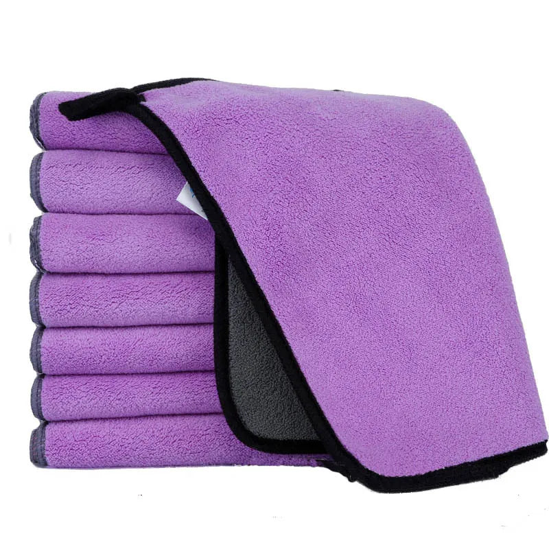 Serviette de bain pour animaux violet