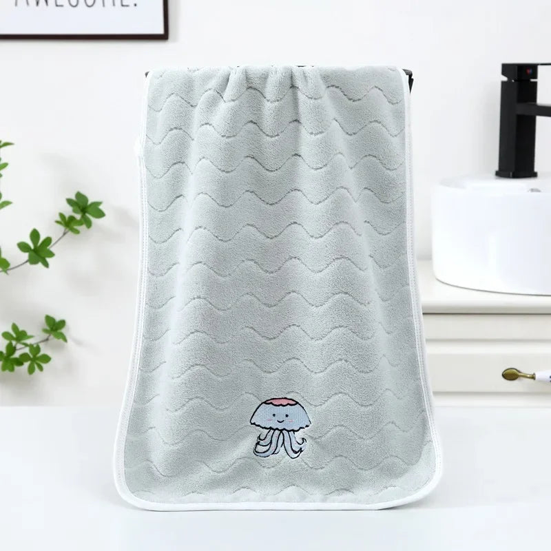 Serviette de bain pour bébé grise