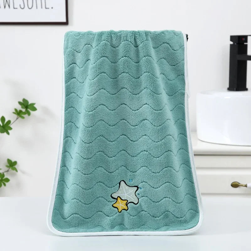 Serviette de bain pour bébé verte