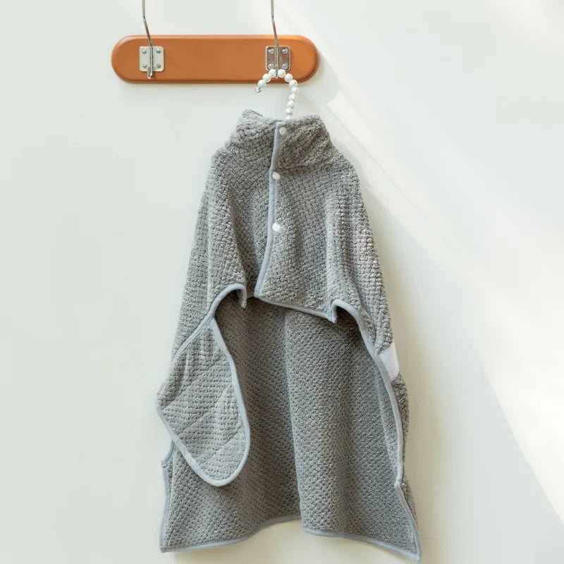 Serviette de séchage pour chiens grise