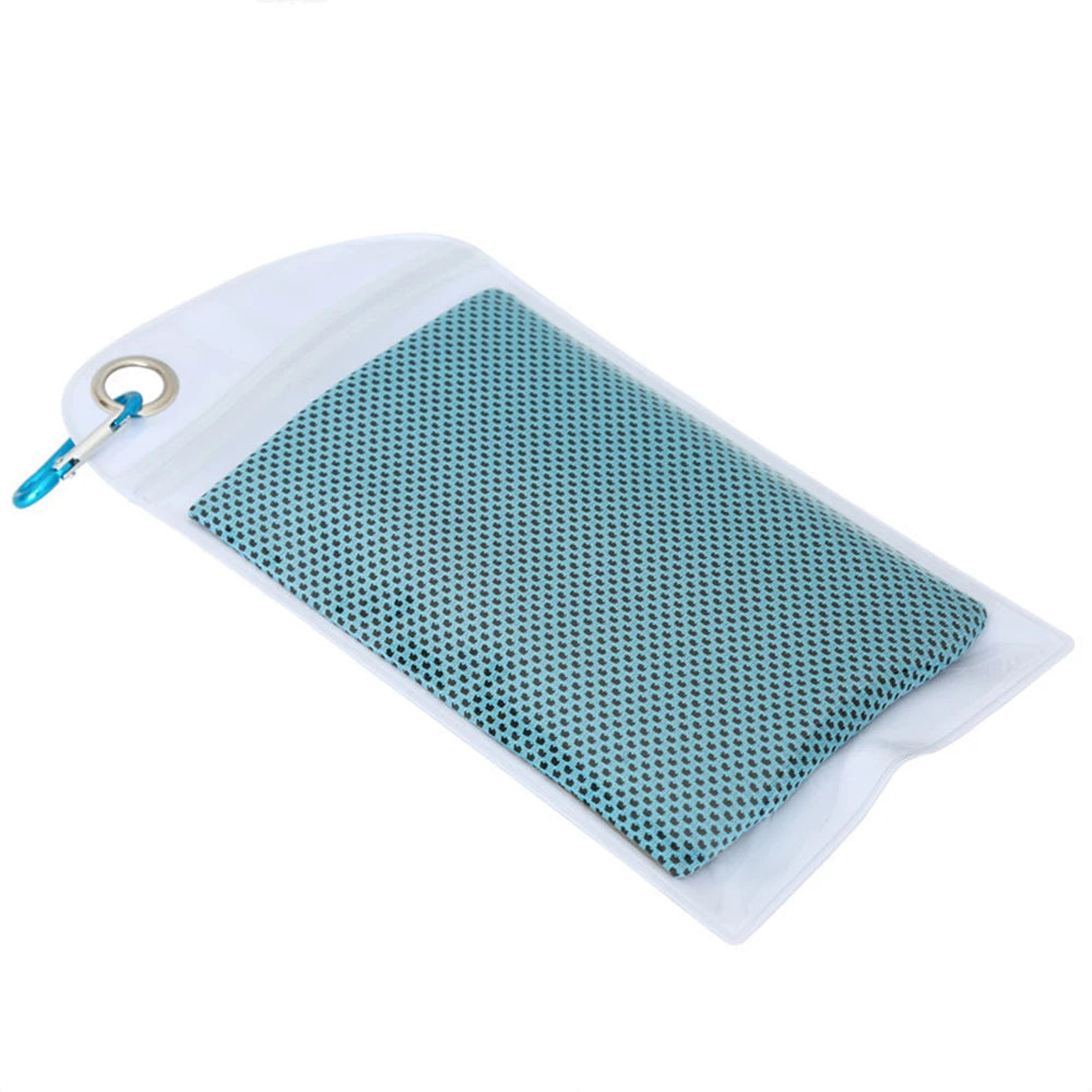 Serviette de sport rafraichissante bleu