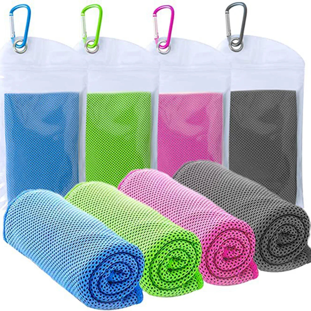 Serviette de sport rafraichissante multicolore