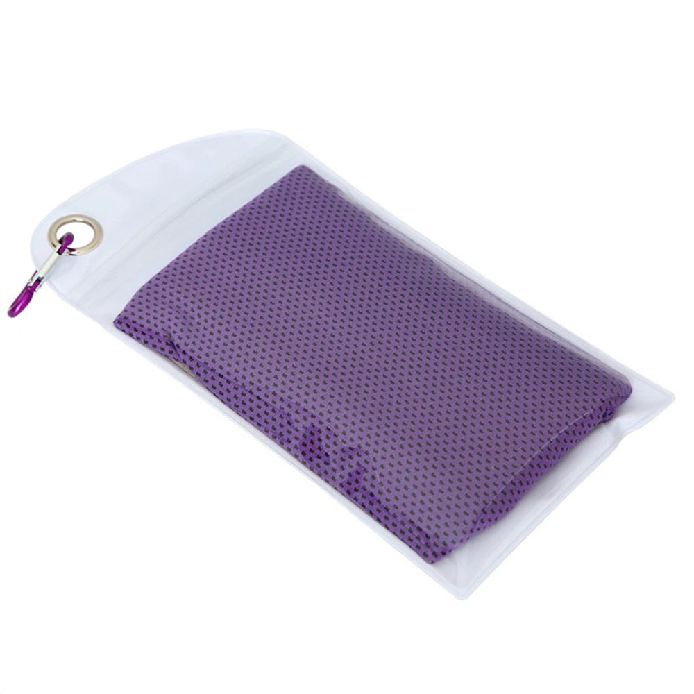 Serviette de sport rafraichissante violet