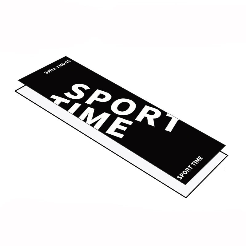 Serviette de sport séchage rapide noir et blanc