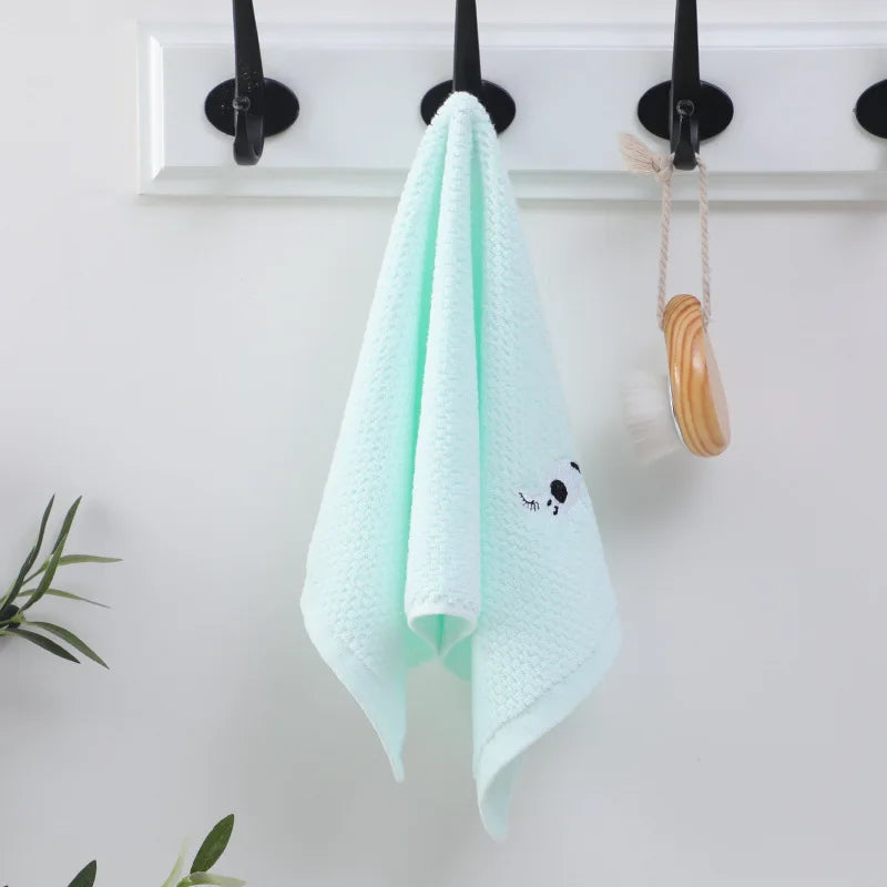 Serviettes en Coton à Motifs de Dessin Animé verte elephant