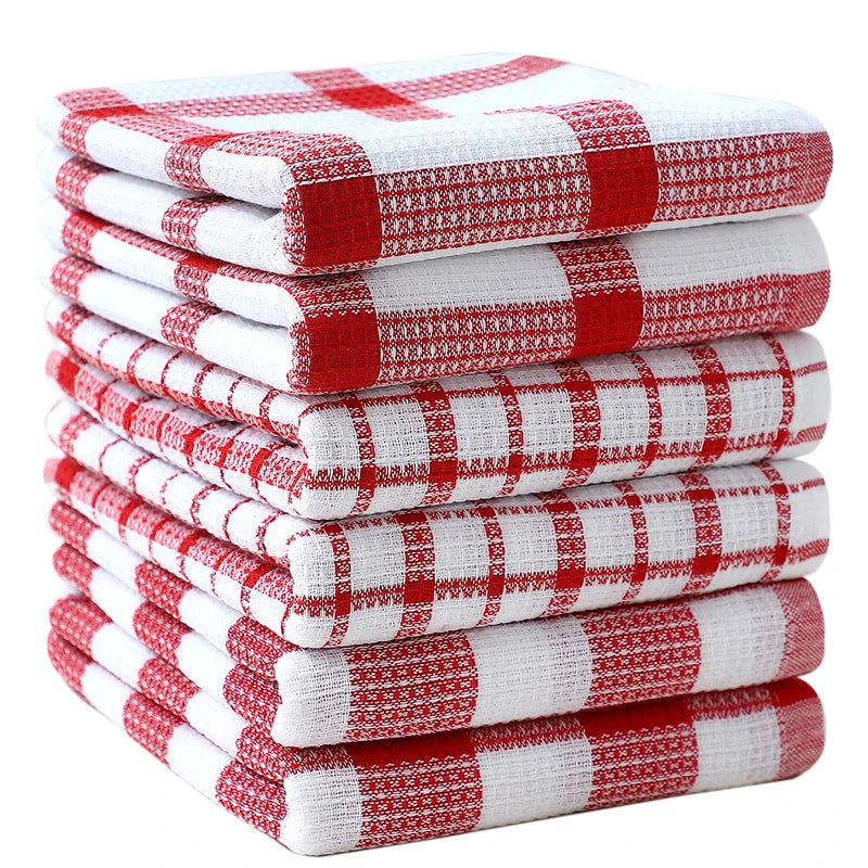 Serviettes à carreaux 6pcs