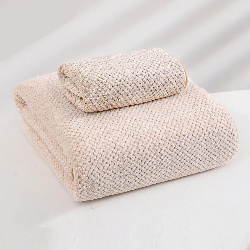 Serviettes de bain Super grandes beige pastèque