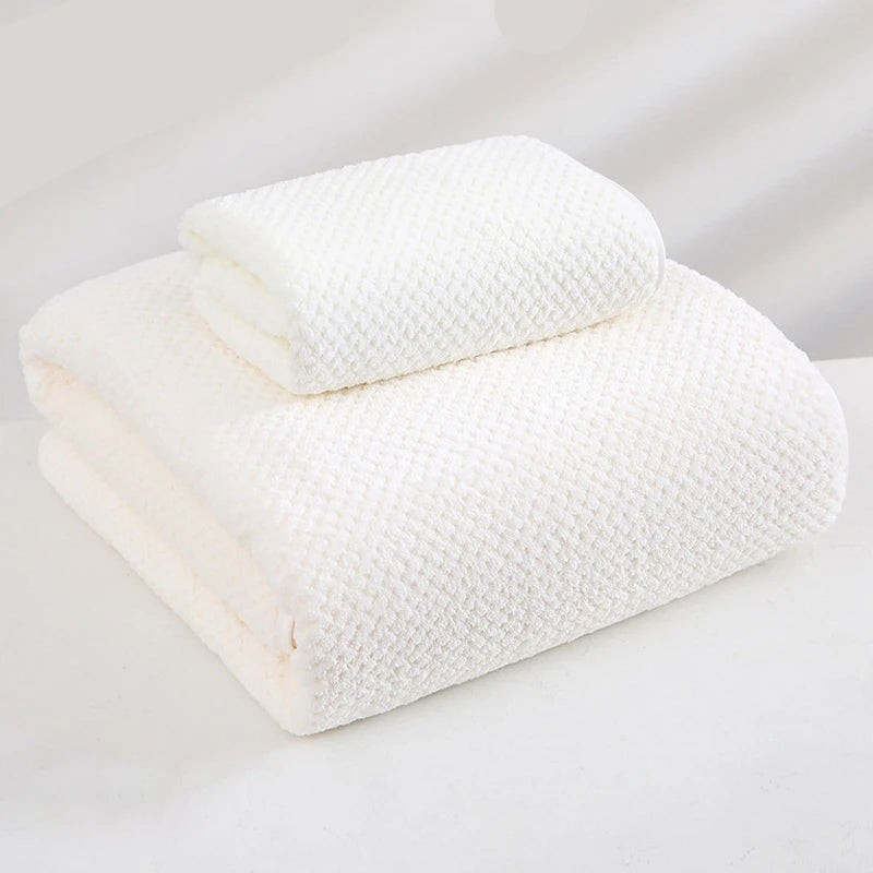 Serviettes de bain Super grandes blanc pastèque